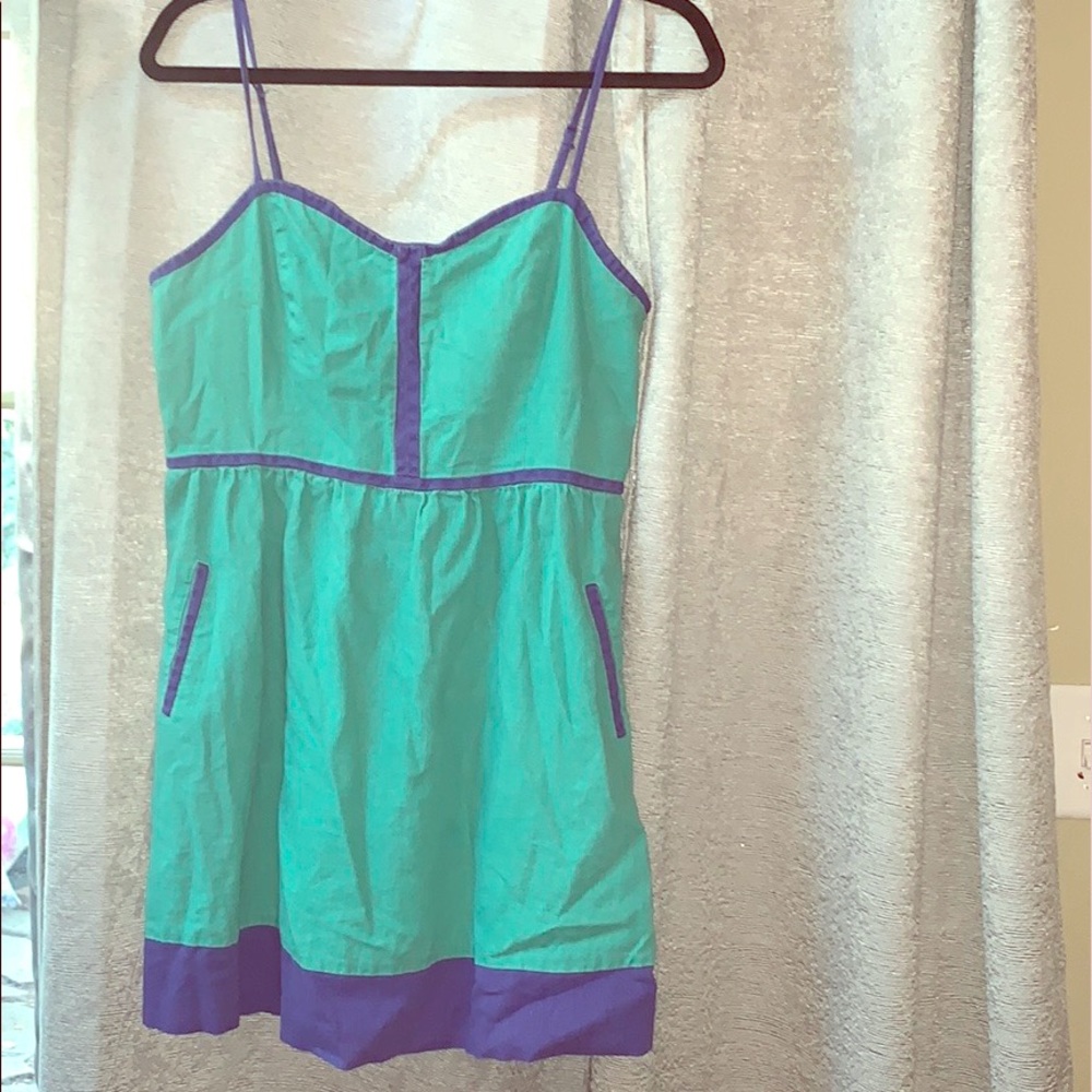 Teal Green & Blue Spring/Summer Dress